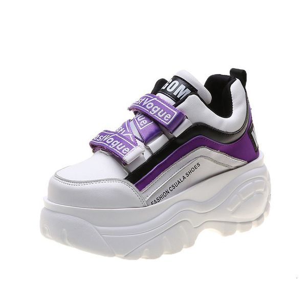 

2021 new women flat chunky sneakers ladies vulcanized patchwork thick bottom shoes woman casual autumn winter footwear 1 q4dz, Black