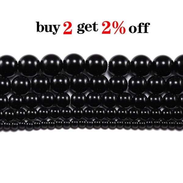 

1strand lot 4 6 8 10 12 mm black smooth glass beads round loose spacer beads for jewelry making findings supplies diy h bbyxdk, Silver