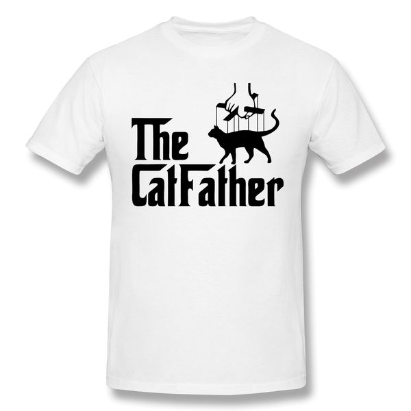

sport the cat father men t-shirts cotton tees catfather t shirts round collar clothing
