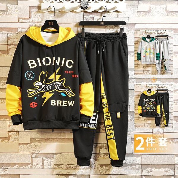 

mens casual tracksuits -3xl 2020 spring fashion casual hooded t521, Gray