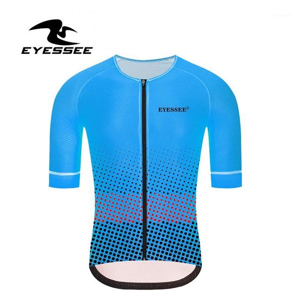 

eyessee men cycling jersey short sleeve clothes 2020 summer team breathable bike shirt racing mtb clothes wear cycling clothing1, Black;red