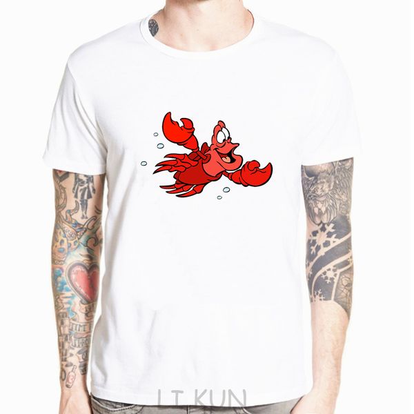 

little mermaid sebastian white available xs 5xl casual short sleeve tee fashion style tee mens s sport hooded sweatshirt hoodie men t shirt