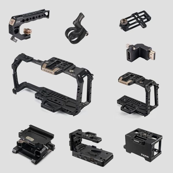 

lighting & studio accessories tilta bmpcc 4k 6k camera cage black half handle baseplate sunhood power plate for blackmagic accessory