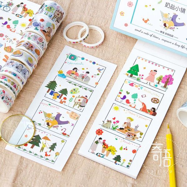 

20 шт. подарочная упаковочная наклейка бумажная лента набор симпатичные растительные океан starry sky лесная вишня blossom наклейка записок