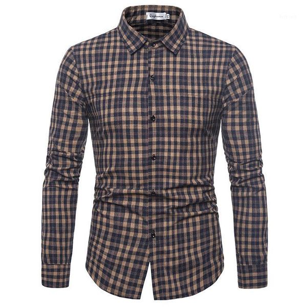 

lattice grid mens long sleeve shirt check plaid evening dress business casual shirt men's clothing blouse men new1, White;black