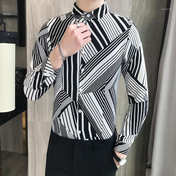 

2021 new fashion men shirt dress shirts 3d floral print head centered casual slim fit luxury hawaiian shirt1, White;black