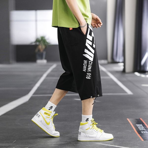 

capris summer new fashion brand trend youth students casual fashion shorts thin shorts men's pants men's pants zam5j, Blue