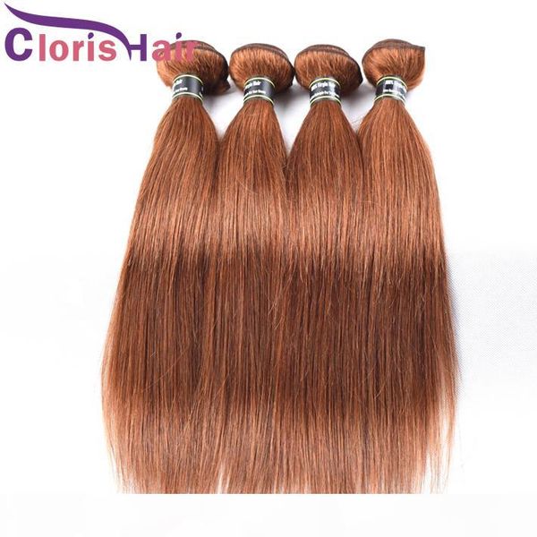 

healthy end #30 blonde mink brazilian virgin straight human hair weave 3 bundles colored medium auburn brazillian hair extensions deals, Black