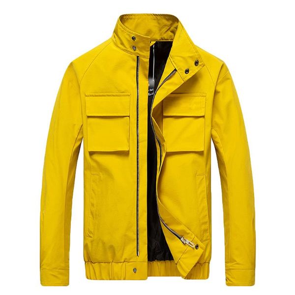 

men's autumn winter casual patchwork stand collar zipper outdoor sport coat dropshiping casaco masculino w821, Black;brown