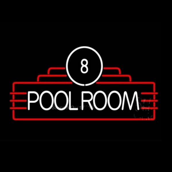 

8 pool room neon sign decorate real glass tube neon bulbs recreation game room neon sign store display super bright vd 17x14