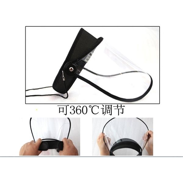 

new style fried vegetables face guard newoil splash women's kitchen cooking transparent mask dust cover set