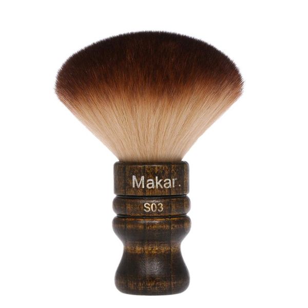 

1pc soft barber salon professional soft neck face duster brushes cutting hairdressing styling makeup tool clean hairbrush, Silver