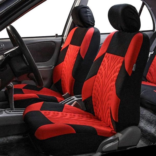 

car seat cover set universal high-quality personality tire track splicing auto styling accessories interior accessories 2/4/9pcs1