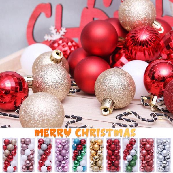

christmas decorations 24pcs 40mm ball baubles party xmas tree hanging ornament home decor year