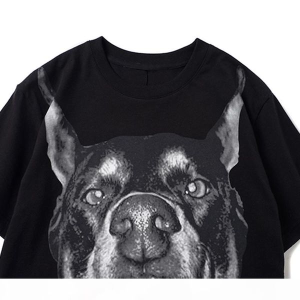 

mens stylist t shirt men women classic animal printed summer t shirt fashion loose crew neck streetwear short sleeve size s-xxl, White;black