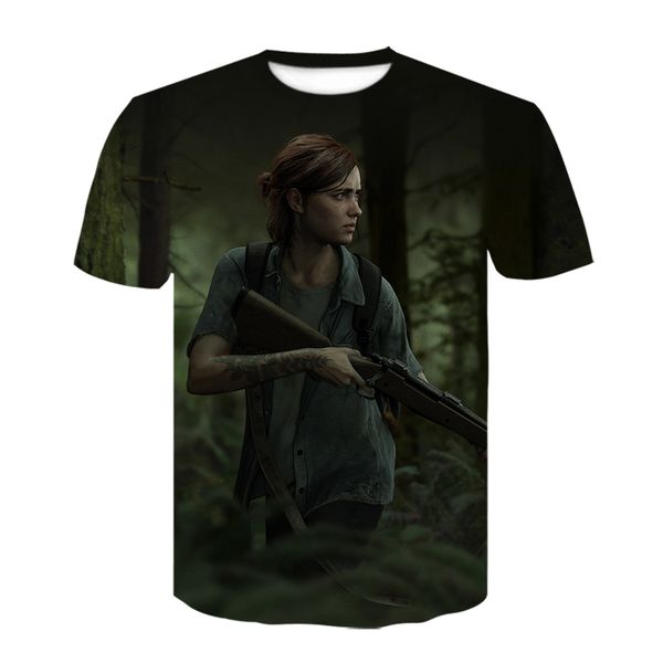 

design game the last of us the last survivor camiseta masculina 3d print shirts horror aesthetic aesthetic men clothing