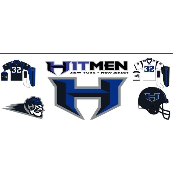 

custom 121s,youth,women,toddler, ny xfl hitmen personalized any name and number any size stitched college jersey, Black