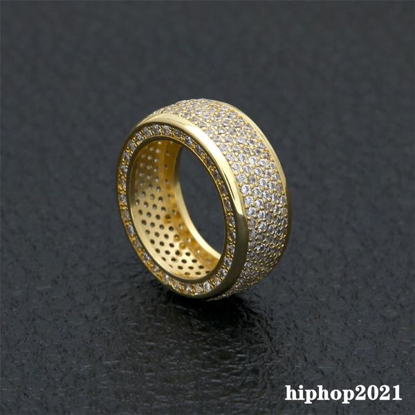 

mens hip hop gold silver ring bling cubic zirconia mens diamond iced out jewelry, Golden;silver
