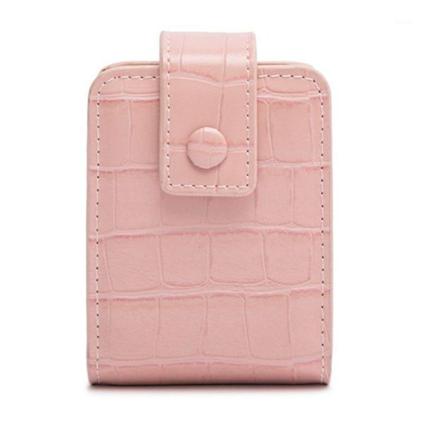 

pu lipstick cosmetic bag travel makeup pouch organizer beauty case with mirror1