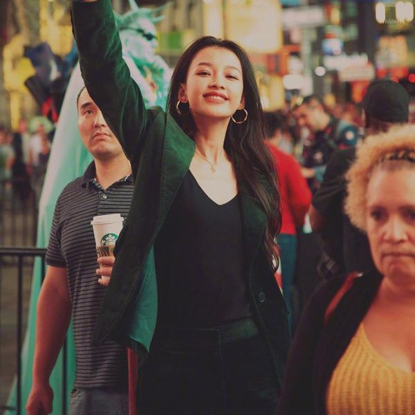 

ainiya women's suit dark green corduroy suits new fashion suit two piece set jacket + pants women's trouser suits recommend1, White;black