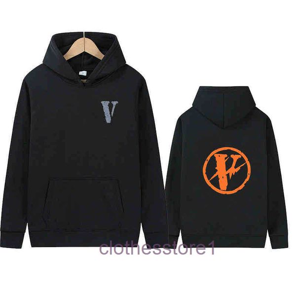 

designer vl hoodies vs limited hoodie viper winding big round v men and women lovers loose sweater, Black