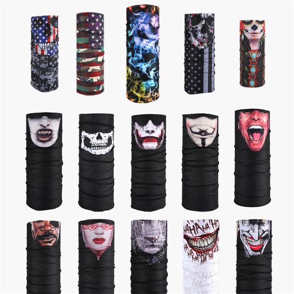 Mulit Color Face Mask Anti Dust Bandanas Riding Seamless Bandana Motorcycle for Women Men Face Scarf Foulard