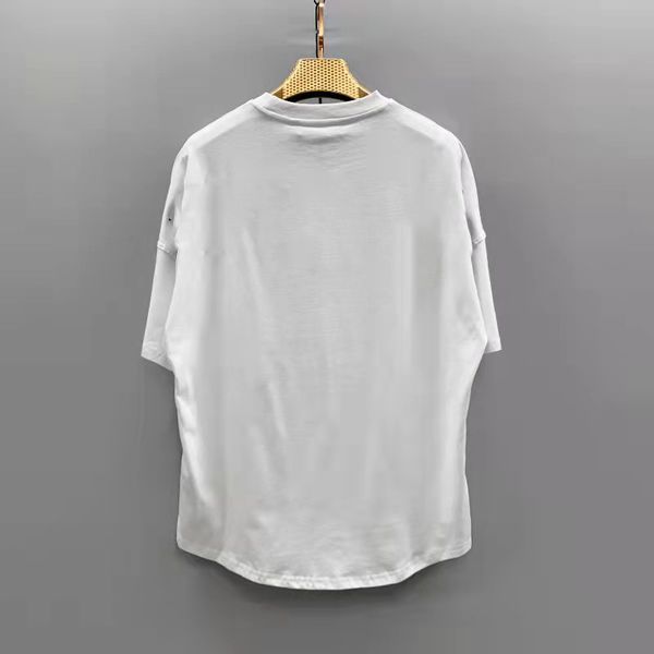 

20 european and american brand t-shirts foam printing short-sleeved t-shirts for men and women couples bottoming shirts t-shirts, White;black