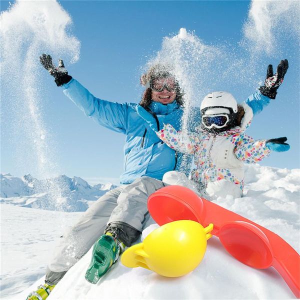 

snowball clip snowball thrower two in one snow skiing toys children winter toys outdoor play snow tool toy random delivery wmtrjd xhlove