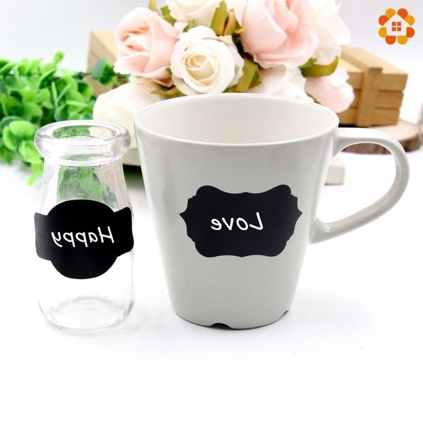 

new1pack jar кухня этикетки blackboard организатор craft chalk board diy candy bag для дома номер кубок стена декоративные наклейки 6