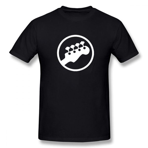

sport bass headstock guitar symbol guitarist player musicians logo music rock funny t shirt o neck short sleeved t-shirt