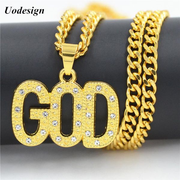 

pendant necklaces 2pcs vintage classic punk statement necklace trendy male gold color crucifix god bless necklace&pendants men jewelry, Silver