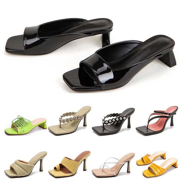 

womens fashion sandals western style chunky heel cross tied women shoes green yellow black grey size 36-43 style one