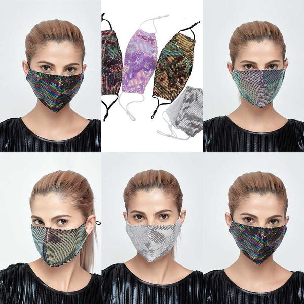 

factoryrsx4designer sequins summer fashion masks face sunscreen with filter cotton face masks pm2.5 thin breathable colorful mask 6