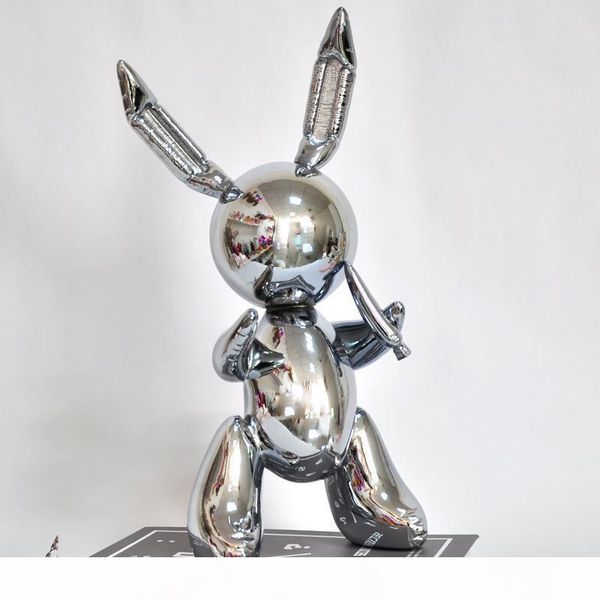 

35cm balloon rabbit sculpture home decoration art and craft garden decoration creative statue living room ornament decorative figurine