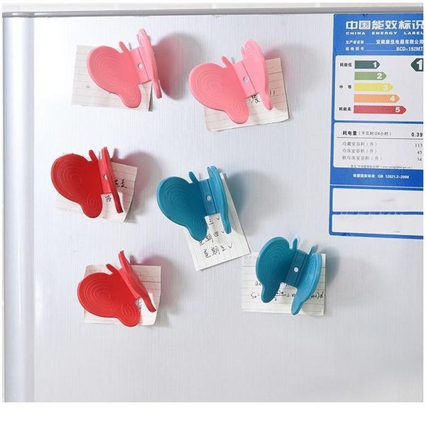 

2pcs/set butterfly shaped sile anti-scald devices fridge magnet kitchen tool insulation plate clamp kitchen special bbykyf