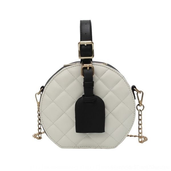 

h9ey4 texture lingge embroidery 2019 shoulder bagsmall round bag for women thread new fashion portable shoulder bagversatile cross body bag