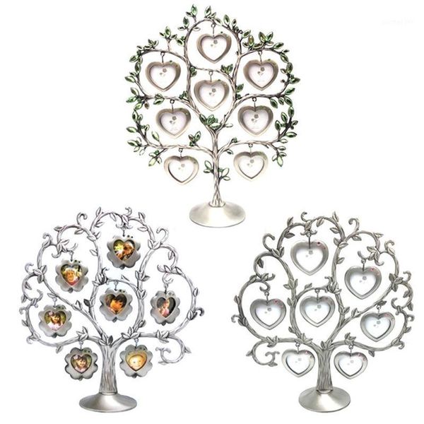 

family tree picture frame display happiness tree metal shape crafts with 7 hanging picture p home decoration1