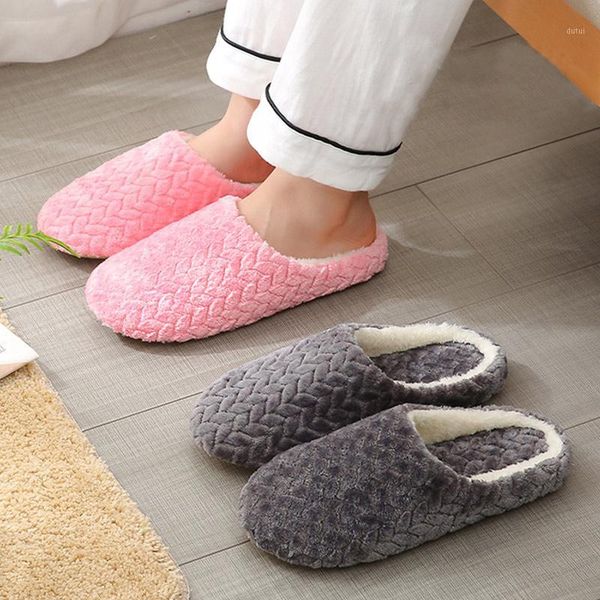 

jacquard cotton slippers soft bottom mute non-slip suede home slippers for men women pantoufle femme1, Black