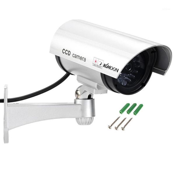 

camcorders fake dummy cctv camera red led flash outdoor home surveillance security cam -kl11