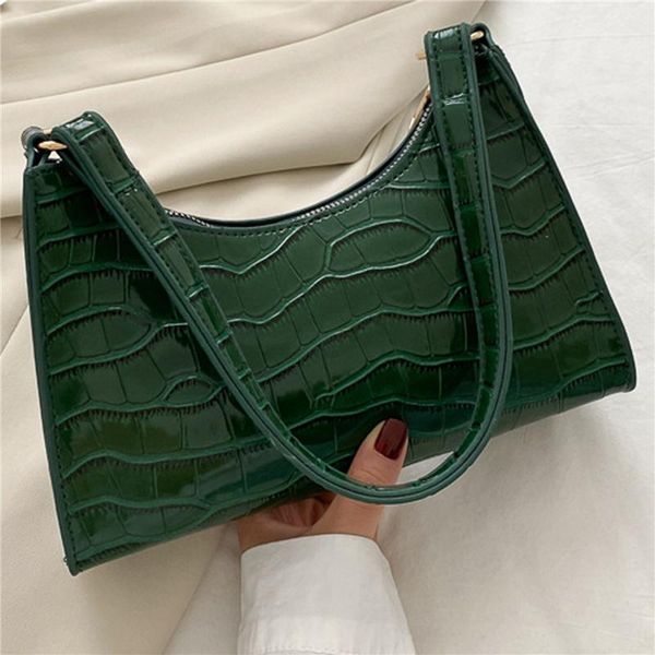 

casual pu leather sling handbag purse women elegant chain shoulder crossbody bag simple female daily bag
