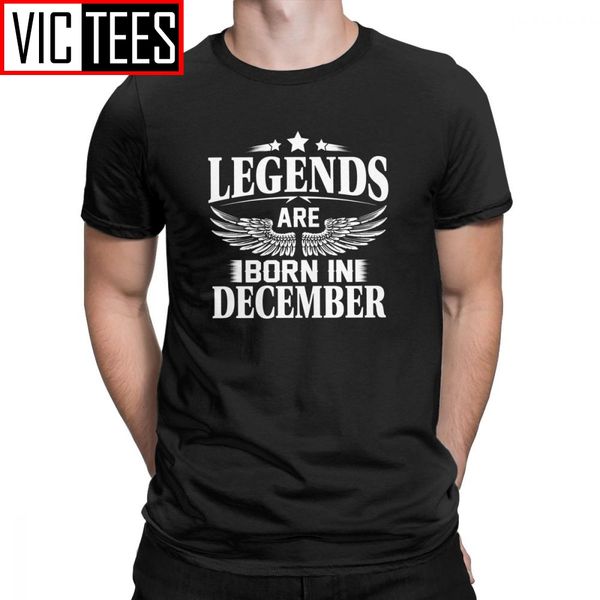 

man's legends are born in december birthday leisure short sleeved purified original sport hooded sweatshirt hoodie t shirt