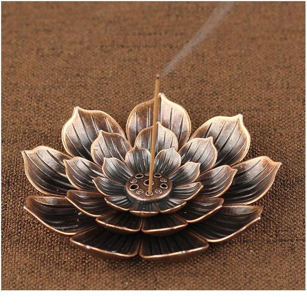 

backflow packise burner stick acisne holder home buddhism украшение катушки lotus censer бронзовый воздушный испаритель домашний декор wmtwv