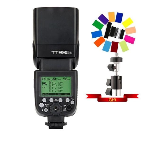 

godox685s dslr a6300 a99 a58 6000l 2.4g hssl gn60 camera flash 685o685n685f cd15