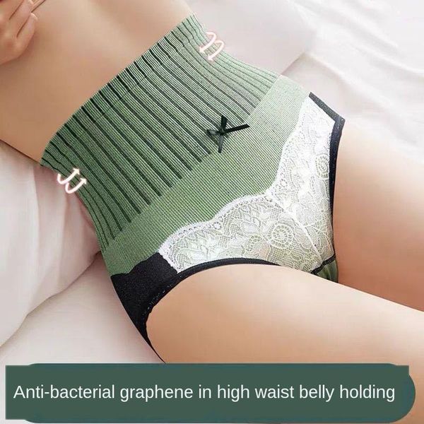 

abdomen female undershort hip raise high waist seamless purified cotton women shorts biker shorts pack lace slim, White;red