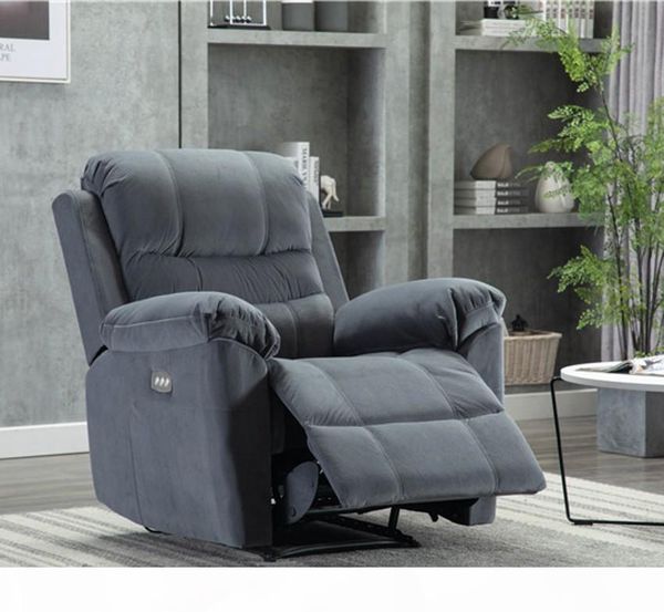 

us stock, art life power recliner chair - velvet fabric reclining chair electric home theater seating living room sofa chair w60624690