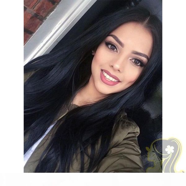 

lace front wigs brazilian straight lace wigs for black women glueless full lace wigs with baby hair, Black;brown