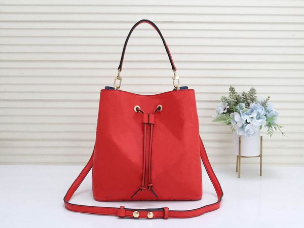 

high holder designer luxury neo noe handbags purses brand box bag genuine leather pen classic style quality women shoulder bags frvgc, Red;black
