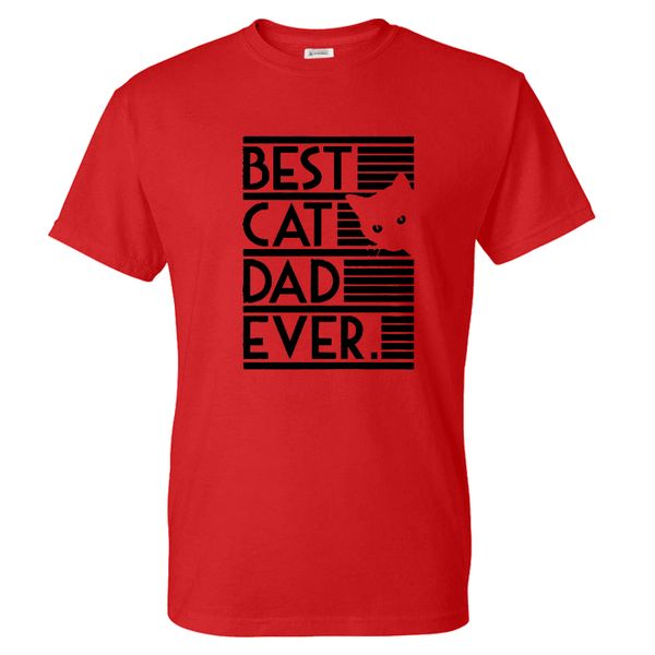 

funny printed solid color fashion streetwear sports casual tshirt cat dad ever hip hop sport hooded sweatshirt hoodie men t shirt