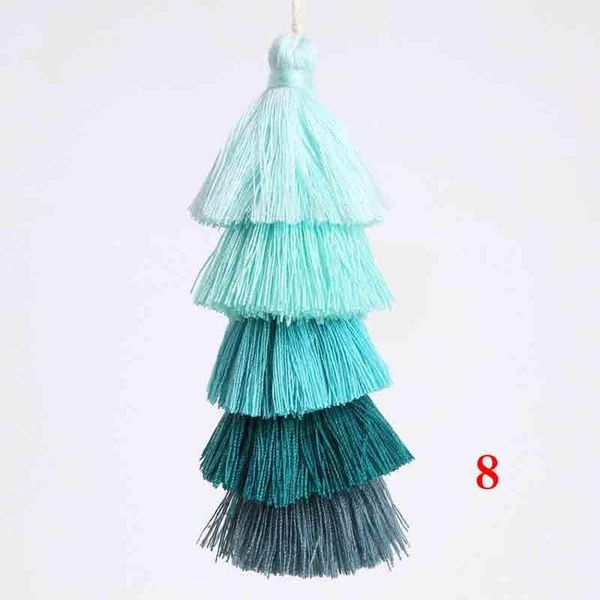 

6pcs lot five layer tassels silk fringe bangs flower tassel trim decorative tassels for curtains home decoration accessories h jllcyk