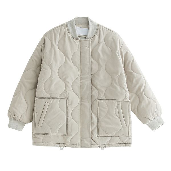 

2021 new cotton-quilted short fashion solid wool women's clothing winter cotton-padded cotton lddg, Black